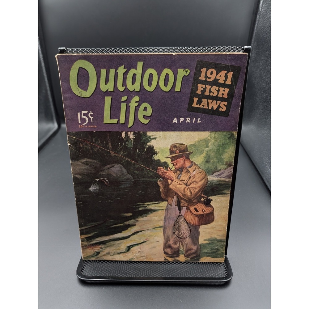Vintage Outdoor Life Magazine April 1941 Charles D. Williams Cover Painting